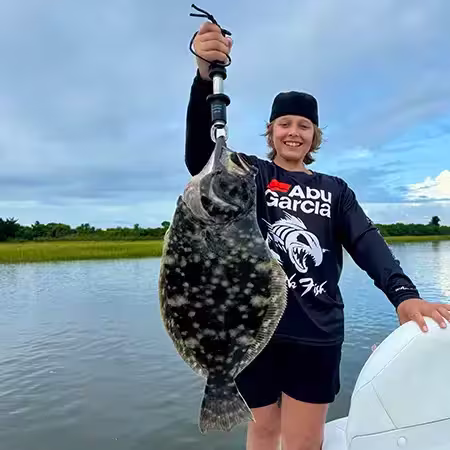 Flounder caught in Ocean Isle Beach North Carolina