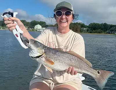 23 inch redfish caught in Ocean isle Beach NC