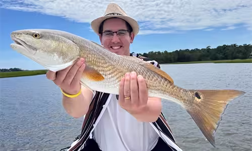 28 inch redfish caught in Ocean Isle Beach