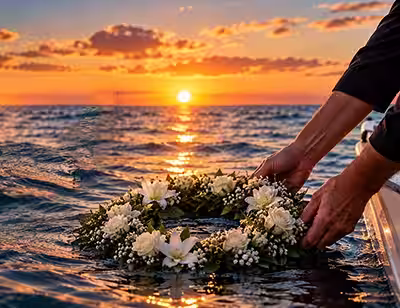 Book your ash scattering / burial at sea in Ocean Isle Beach, NC