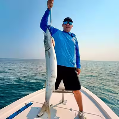 Barracuda caught while fishing charter with Salty Dawg Fishing Charters in Ocean Isle Beach NC