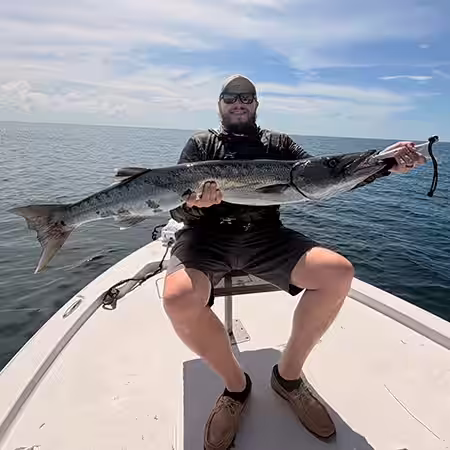 Barracuda fishing charter with Salty Dawg Fishing Charters in Ocean Isle Beach NC