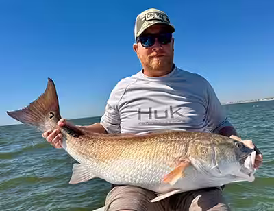 Bull Redfish caught near Ocean Isle Beach