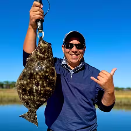 Nice flounder caught in the Fall in Ocean Isle Beach NC