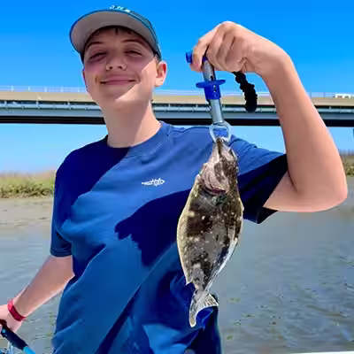 First flounder of the 2026 season in Ocean Isle Beach