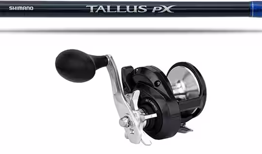 Shimano Torium 20HG and Shimano Tallus PX rod for King Mackerel trolling