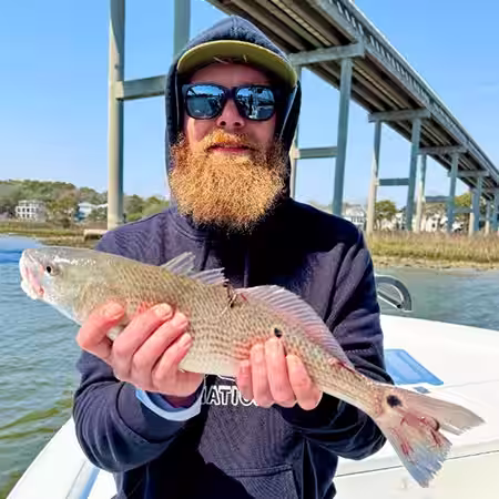 Redfish caught near the Ocean Isle Beach bridge in March
