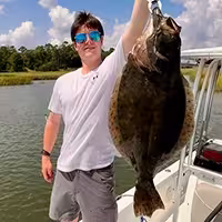 Monster Flounder caught in Ocean Isle Beach in September 2025