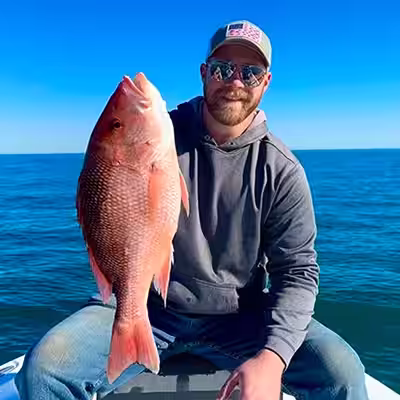 Red Snapper caught while fishing around Ocean Isle Beach NC
