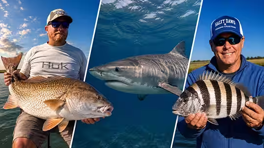 Shark, Bull Redfish, and Sheepshead Charters in Ocean Isle Beach NC