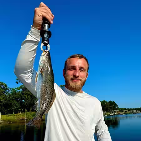 Speckled Trout caught in the NC marsh