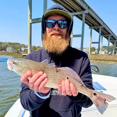 Spring redfish caught in Ocean Isle Beach